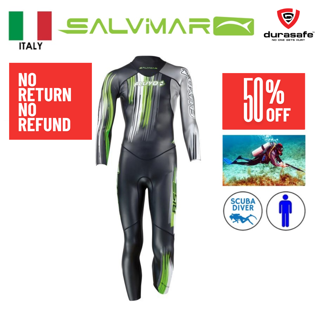 SALVIMAR Rise Men One Piece Wetsuit Black 1.5mm, Size S-XL (1)